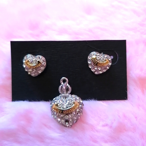Juicy Couture Jewelry set (Earrings and pendant) - Picture 1 of 6